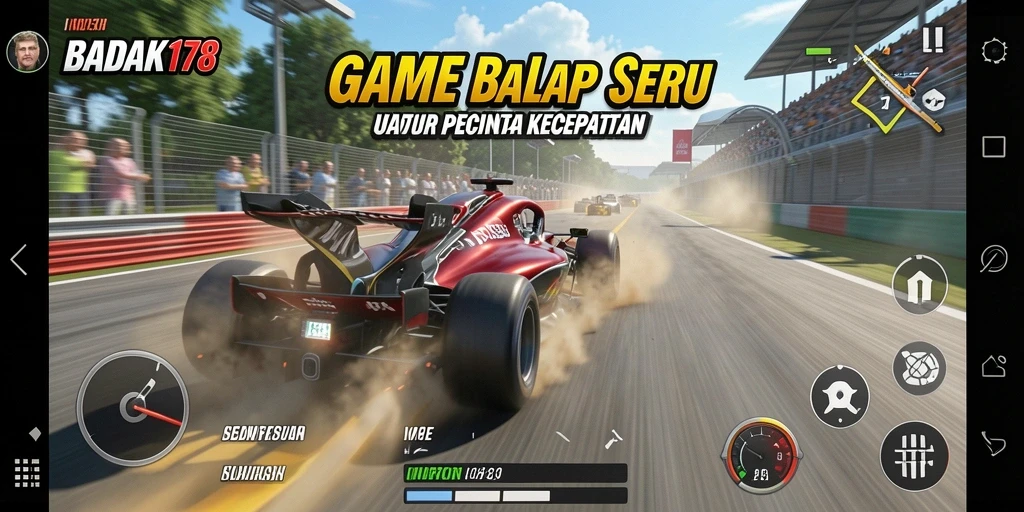 Tampilkan gameplay balapan yang mendebarkan dan grafis menarik.