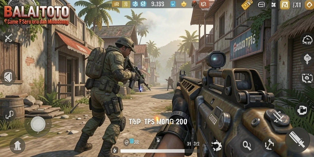 Tampilan gameplay seru saat bermain BALAITOTO sebagai game TPS.