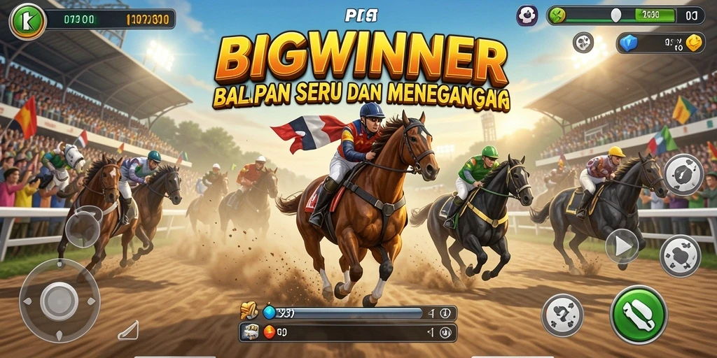 Tampilan gameplay Racing yang mendebarkan dan realistis.