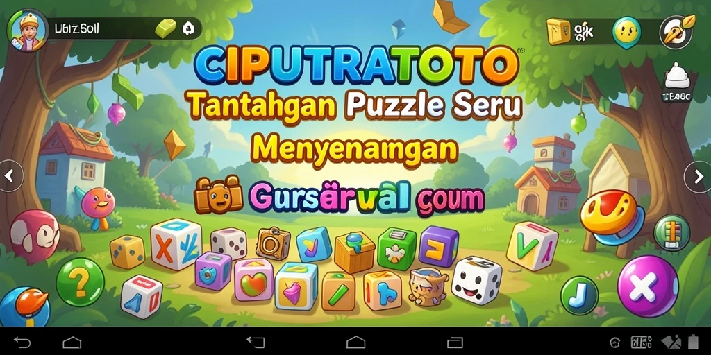 Tampilan gameplay menantang dari CIPUTRATOTO dengan berbagai teka-teki.