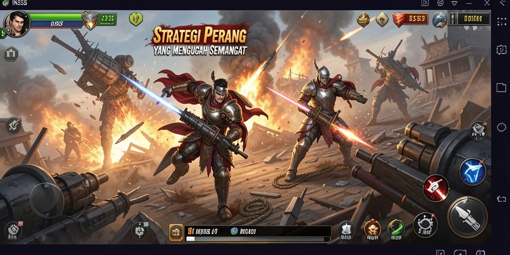 Tampilan gameplay <strong>INS55</strong> dengan aksi strategis yang mendebarkan.