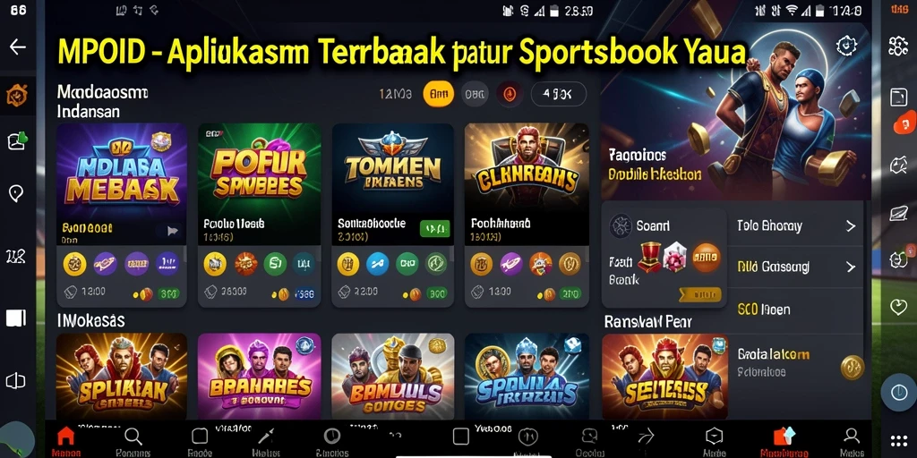Tampilan menarik dari aplikasi Sportsbook MPOID saat taruhan berlangsung.