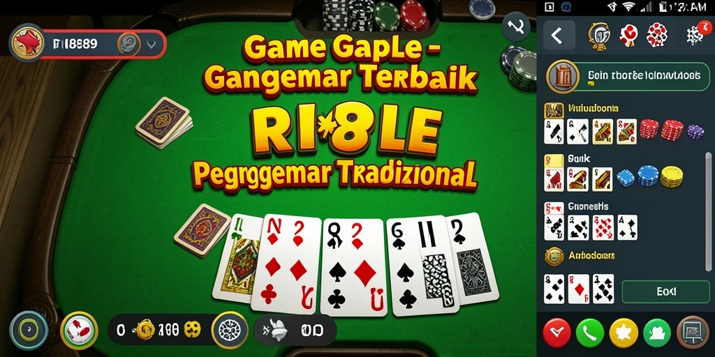 Screenshot gameplay Gaple yang seru dan interaktif di RI889.
