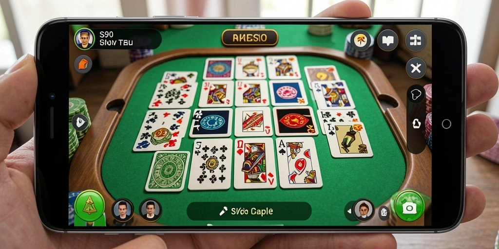 Screenshot utama S80 menampilkan gameplay Gaple yang menarik dan interaktif.