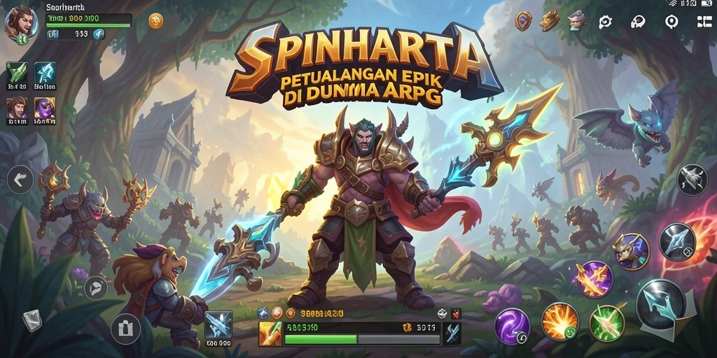Gameplay seru SPINHARTA dalam dunia ARPG yang menawan.