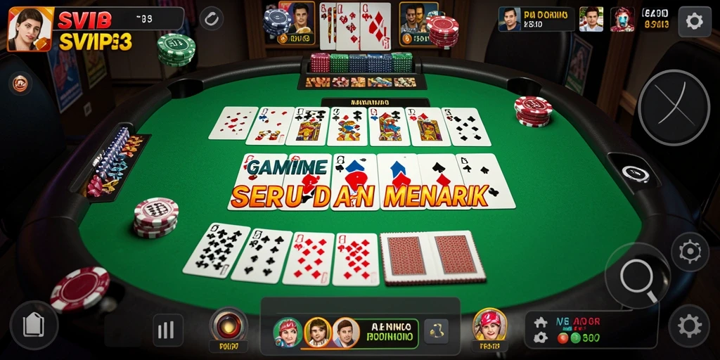 Tampilan gameplay seru dari SVIP3 dengan suasana domino yang menegangkan.