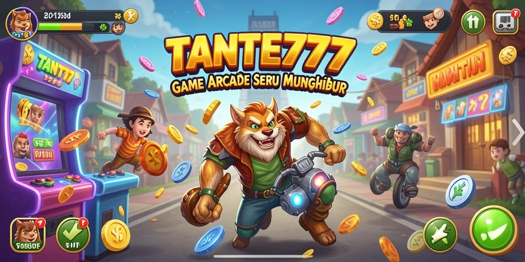 Screenshot gameplay TANTE777 menampilkan aksi seru dalam permainan arcade.